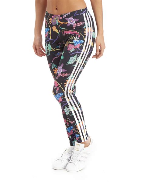 adidas originals girls floral allover-print leggings junior|adidas floral outfits.